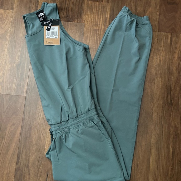 North Face Never Stop Wearing Goblin Blue Jumpsuit Size M - Picture 3 of 6